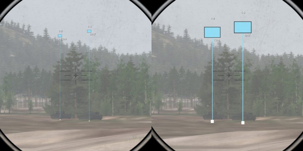 VBS virtual experimentation object scaling