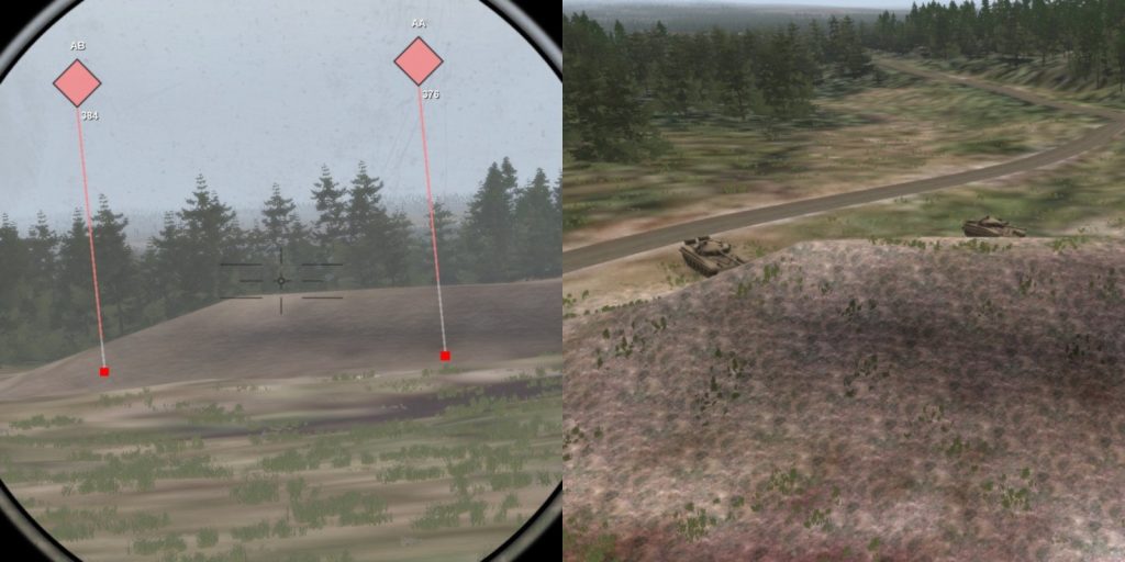 VBS virtual experimentation  object occlusion