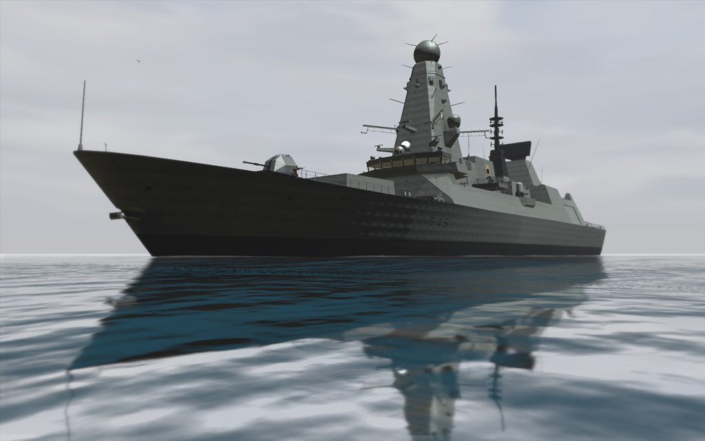 3D models military simulation training virtual environment ocean simulation