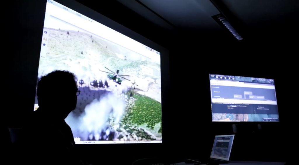 BISim developed an API to create and control an ash layer