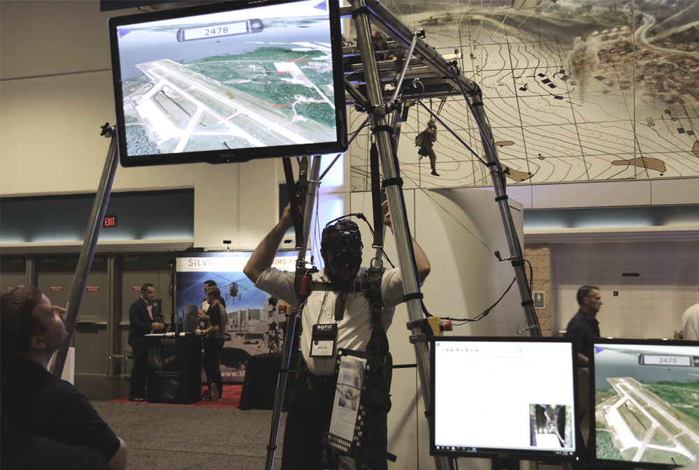 PARASIM® VR-based parachute training simulator VBS3 virtual training environment