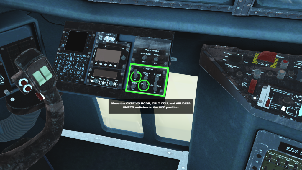 AC-130 virtual training high-fidelity 3D cockpit intelligent tutor system