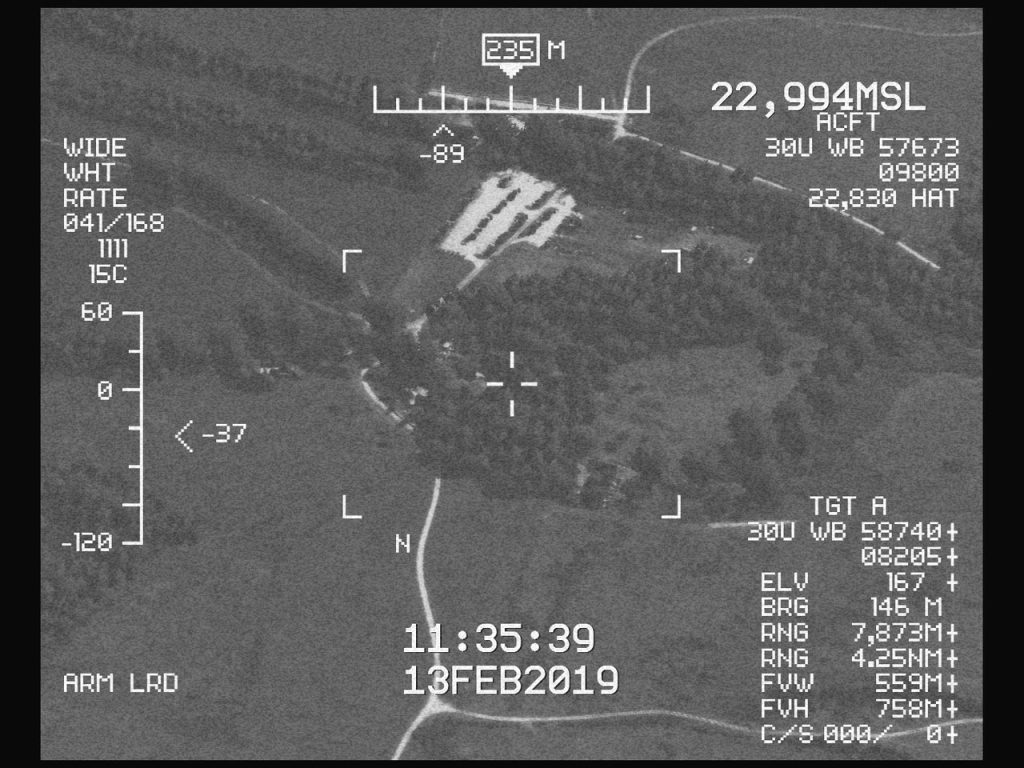 Simulated ISR Feeds in VBS3. Jurassic Coast – World War II Tyneham Village evacuated during the build up to the War. Dorset. UK. TI White Hot mode