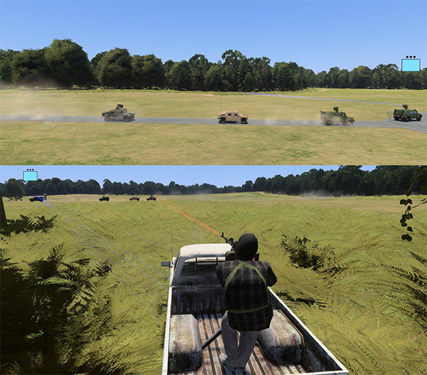 AI identifies different ambush sites for the convoy allowing you to plan and combat